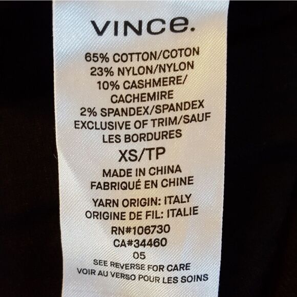 Vince Stretch Black Leggings Size XS - Picture 7 of 8